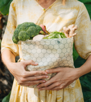 Beeswax Waxed Bag M Hexagonia