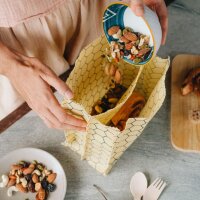 Beeswax Lunch Bag, 2 Compartments